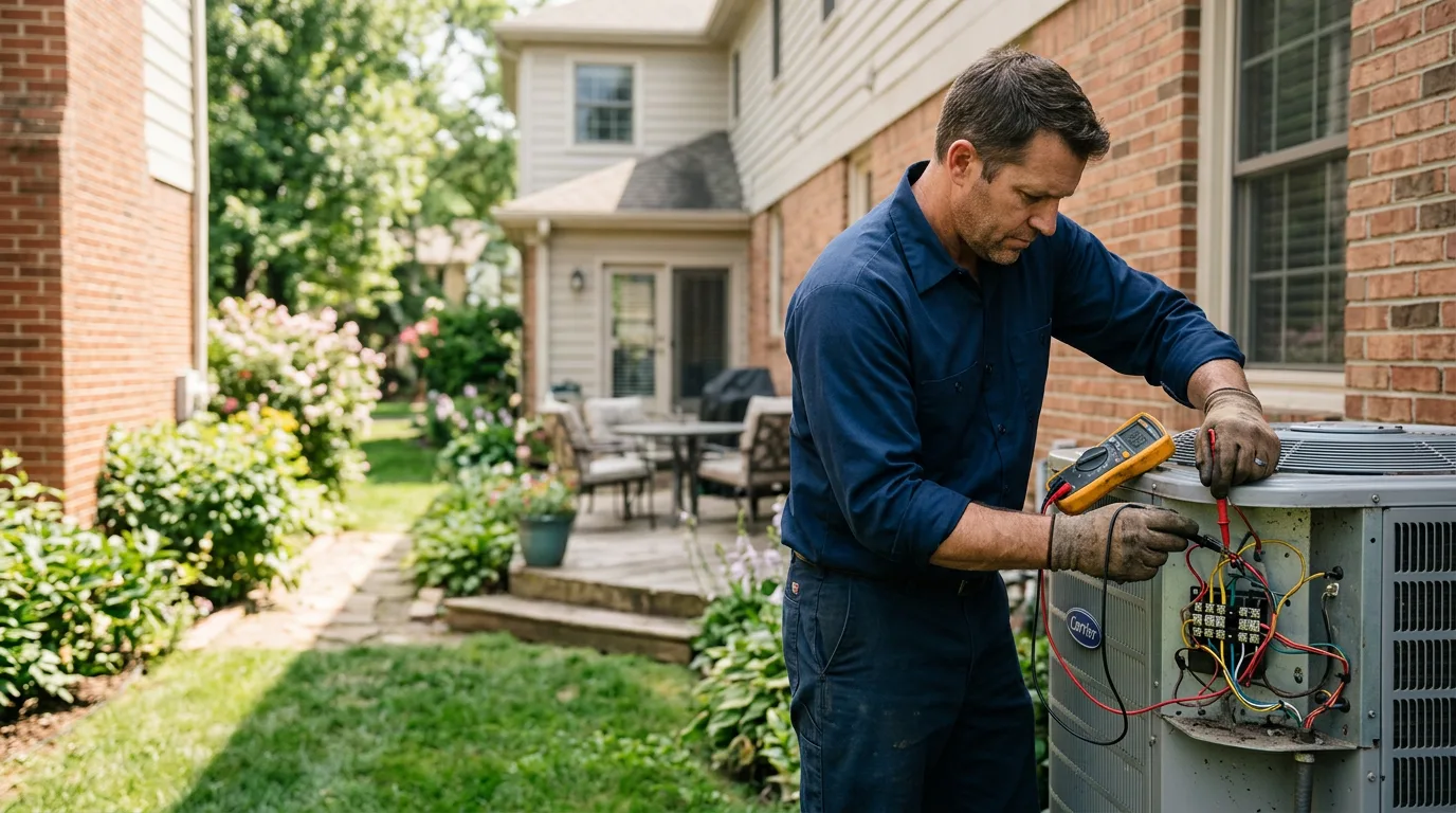 HVAC technician working near Summerhill, PA